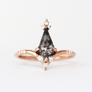 Faye Salt and Pepper Diamond Ring