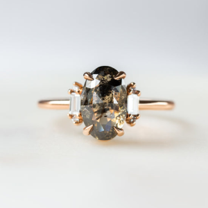 Orabelle Salt and Pepper Diamond Ring