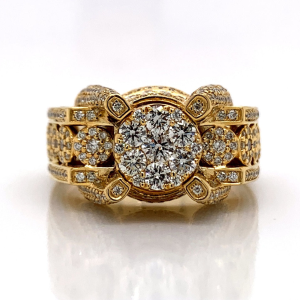 2.92Ct Natural Round Diamond Ring