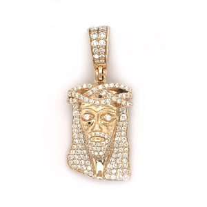 1.50 CT Jesus Head Diamond Pendant